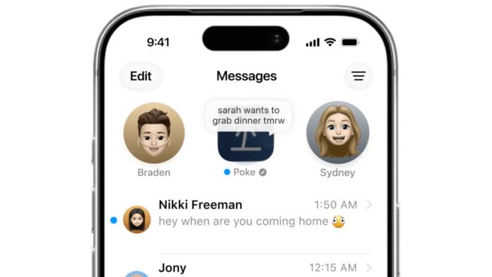 Poke süni intellekt agenti Apple Mesajlar tətbiqinə əlavə edildi - wecom.az