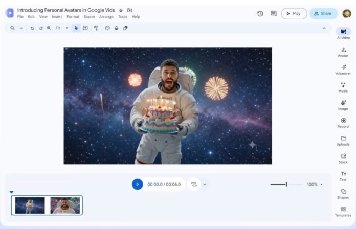 Google Vids indi istifadəçilərə öz süni intellekt videolarında rol almağa imkan verir - wecom.az