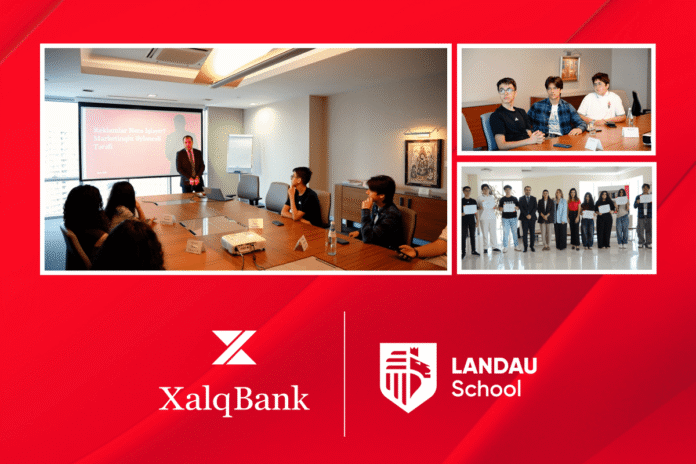 Xalq Bank Landau məktəbliləri üçün bankçılıq təlimi keçirib - wecom.az
