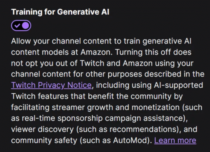 Twitch Amazon-a yayım yazılarında süni intellekt təliminə icazə verəcək - wecom.az