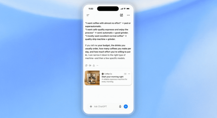 OpenAI ChatGPT-də reklamları Avropadakı bəzi istifadəçilərə göstərməyə başlayıb - wecom.az