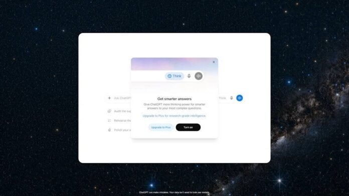 OpenAI pulsuz ChatGPT istifadəçiləri üçün GPT-5.6 Luna və Think düyməsini təqdim edir - wecom.az