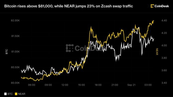 Bitcoin 81 min dolları keçdi, NEAR 23% artdı - wecom.az